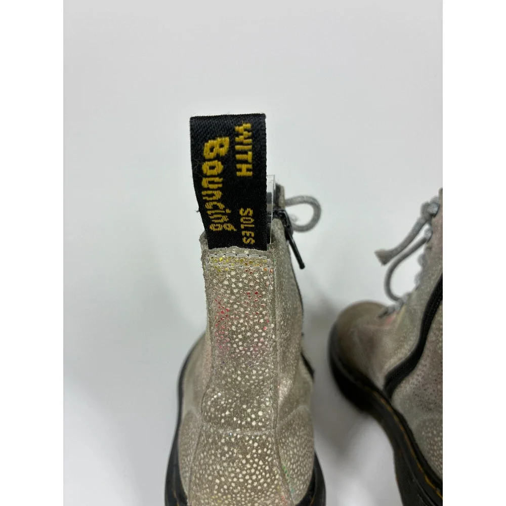 Dr. Martens 1460 Pascal J Iridescent Metallic Flecks Boots Kids Size 2 US 1 UK